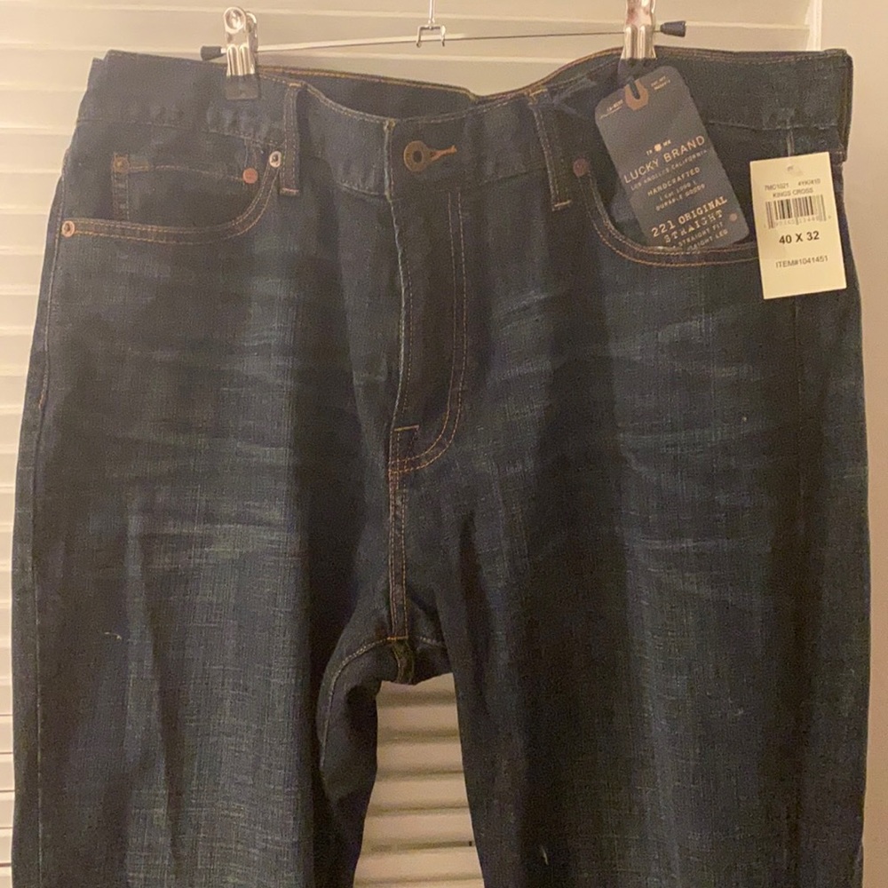 New Lucky Brand 221 Orig. Straight Blue Jean 40x32